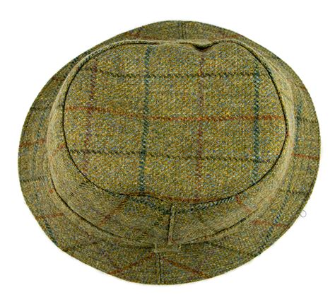 Teflon Coated British Wool Tweed Bucket Poacher Hat