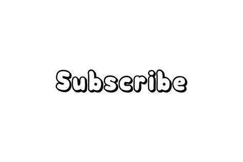 Subscribe Font Graphic Design Fonts