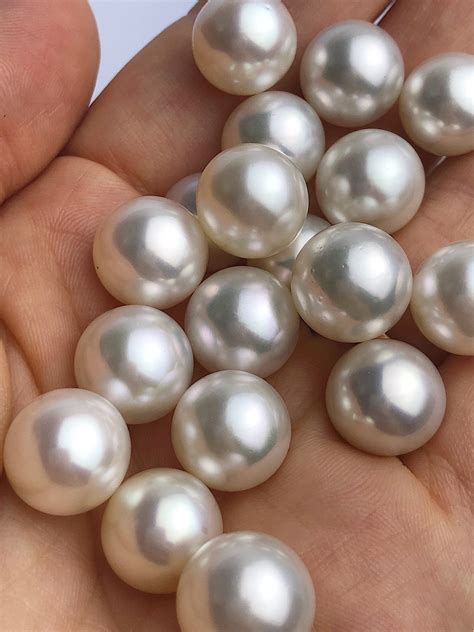 12mm White South Sea Loose Pearls Round Near Round 12mm Etsy