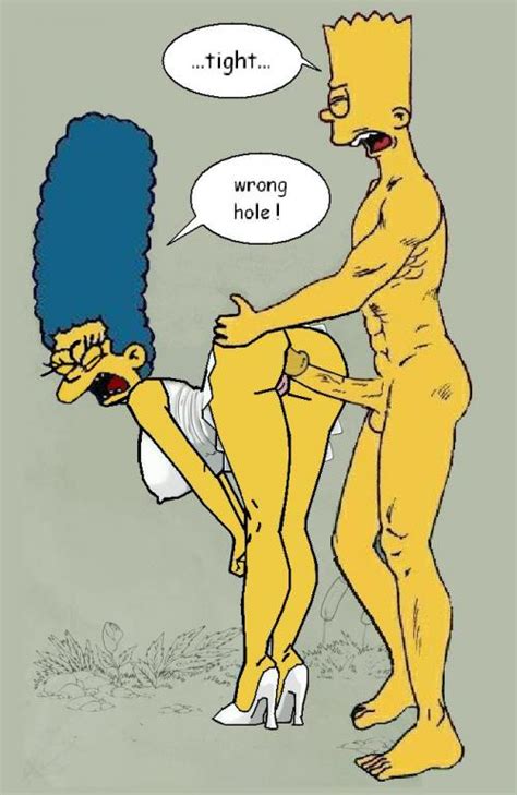 Rule 34 Ass Bart Simpson Bent Over Clothes Color Female Human Insertion Male Marge Simpson