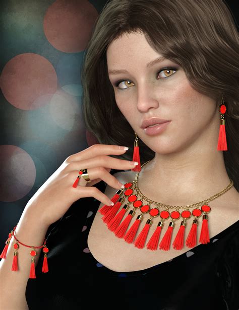 Tassel Jewelry Mega Pack For Genesis 8 Female S Daz 3d