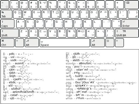 Download Mywin Myanmar Unicode Layout Logitech Keyboard G512 Png