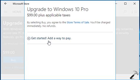 How To Buy Windows 10 Pro Upgrade Via Microsoft Store