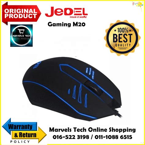 Original Jedel Usb 20 Gaming Mouse M20 Ready Stock Shopee Malaysia