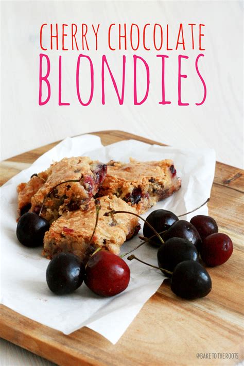 See more ideas about blondies, dessert recipes, sweet treats. Cherry Chocolate Blondies - Bake to the roots