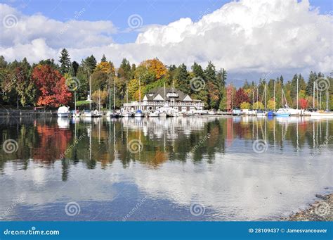 Colorful Stanley Park In The Fall Stock Image Image Of Stanley Blue