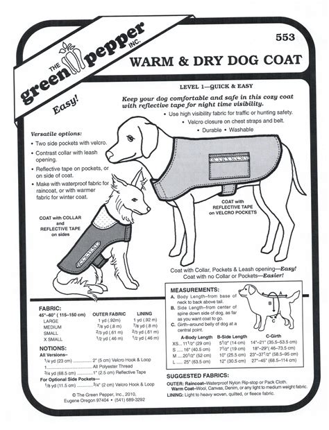 37 Free Online Dog Coat Sewing Pattern Maimonahsayyid