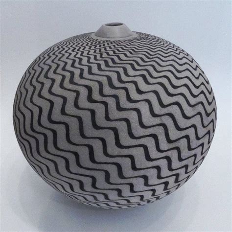 Spiraling Waves Ceramic By Ilona Sulikova Pyramid Gallery