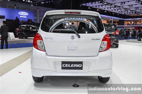 Primarily, the brand offers three types of car seat covers: Suzuki (Maruti) Celerio with body kit rear at the 2016 BIMS