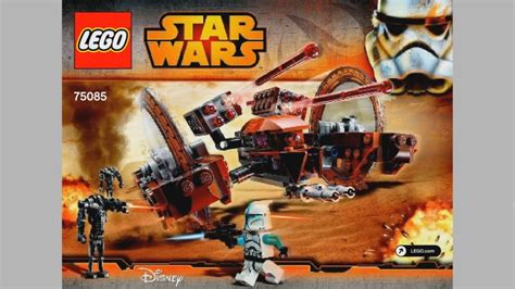 Lego Star Wars 75085 Hailfire Droid Instruction Timelapse Youtube