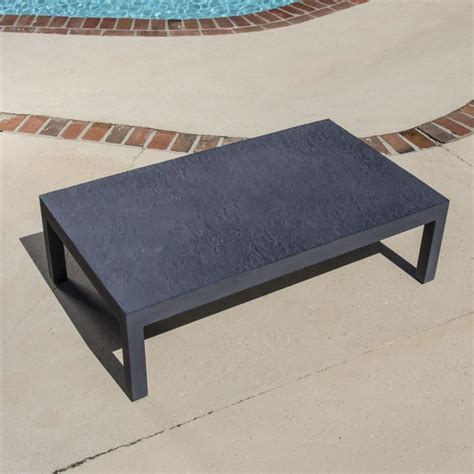 An outdoor coffee table is essential in any exterior lounge furniture arrangement. Cast Aluminum: Cast Aluminum Coffee Table