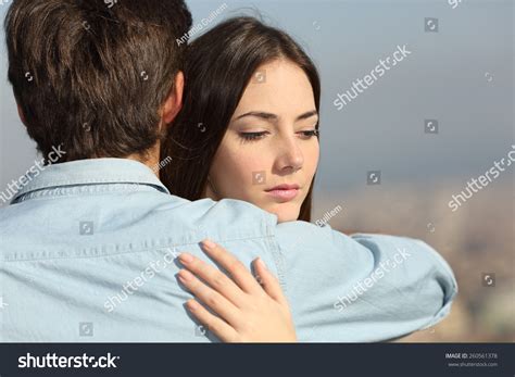 Sad Woman Hugging Man Images Stock Photos Vectors Shutterstock