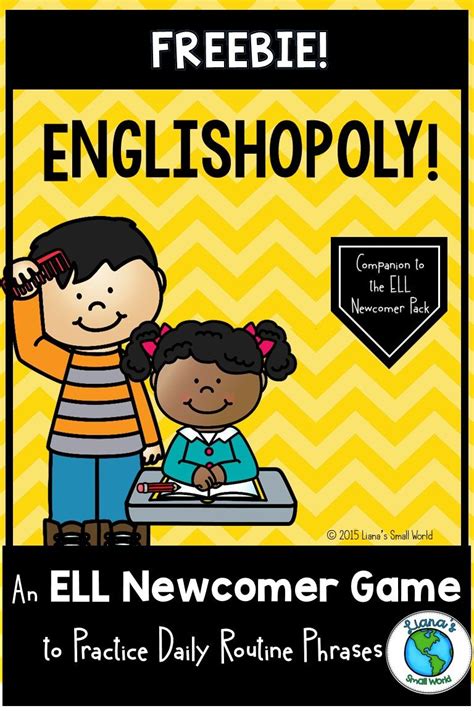 El Ell Esl Newcomer Game To Practice Routine Phrases Englishopoly