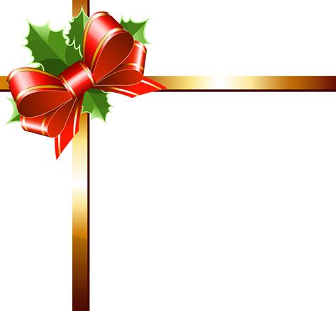 Christmas Gold Ribbon Png Clipart Image Natal Convite