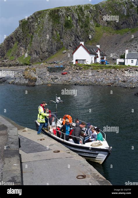 Dh Easdale Island Ferry Boat Seil Island Argyll Scotland People