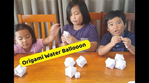 How To Fold An Origami Water Balloon Youtube