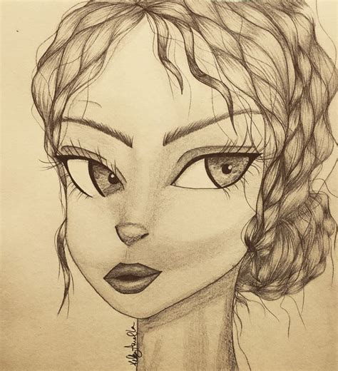 Girl Sketch In 2020 Shading Faces Girl Sketch Drawings