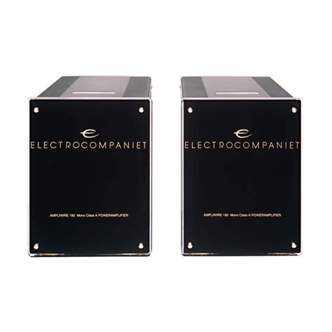 Electrocompaniet Aw 180 Monoblock Power Amplifier Pair Aandl Audio