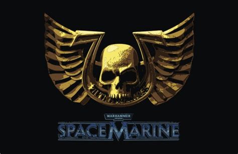 Warhammer 40000 Space Marine Logo Vector Game