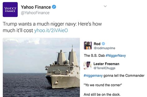 Black Twitter Roasted Yahoo Finance After The “nigger Navy” Typo Tweet