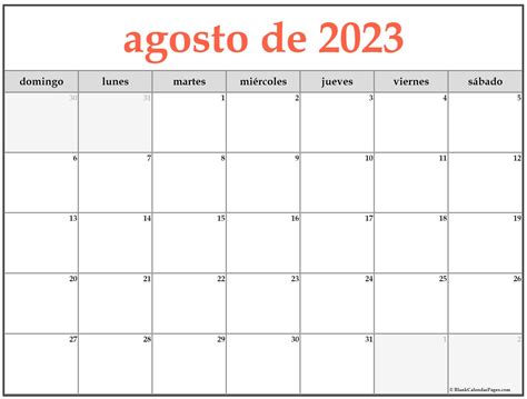 Plantilla Calendario Agosto 2023 Para Imprimir Pdf Imagesee