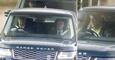 Prince Andrew Spotted Driving From His Royal Lodge Home Photos
