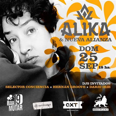 La Fiesta De Alika En Bar Mutar Alika And Nueva Alianza Djs Domingo 25 De Septiembre 18hs