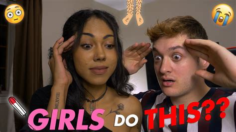 reacting to things girls do but won t admit youtube