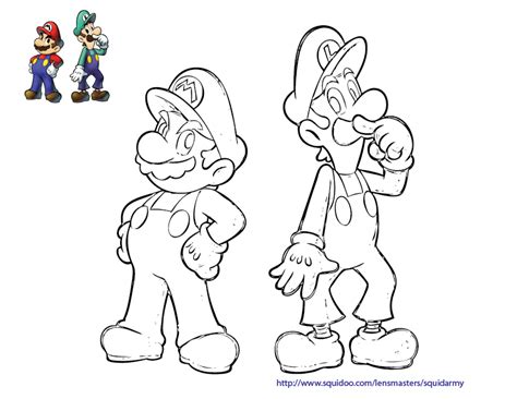 Is was the best selling computer game of all time. Mario Bros Coloring Pages - Squid Army