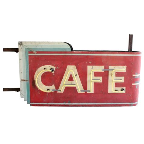 1930s Art Deco Hanging Double Sided Cafe Can Sign At 1stdibs