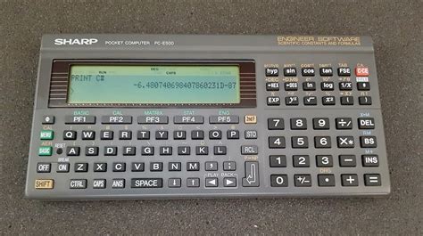 Sharp Pc E500 Le Rayon Des Calculatrices