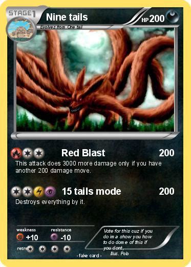 Pokémon Nine Tails 120 120 Red Blast My Pokemon Card