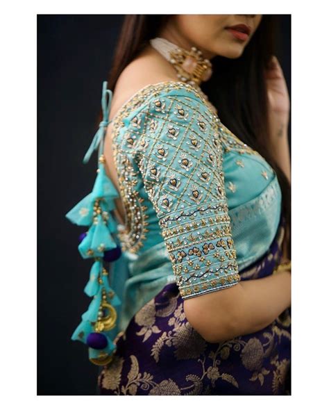 Latest Silk Saree Blouse Designs For South Indian Brides Bridal