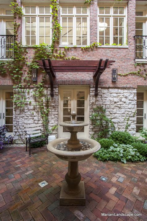 A French Courtyard In Downtown Chicago In The Garden