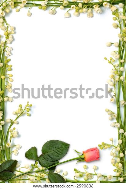 Love Letter Frame Made Flowers Vertical Stock Photo 2590836 Shutterstock