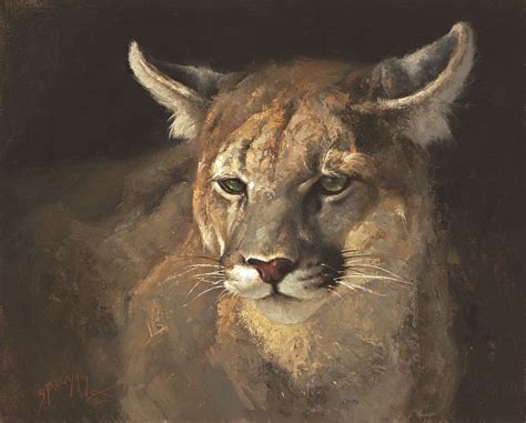Greg Beecham Oil Mugshot Big Cats Art Wildlife Art Animal Paintings