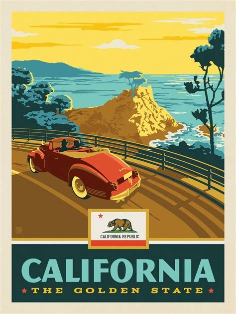 255612 Vintage California Poster California Poster Vintage Travel