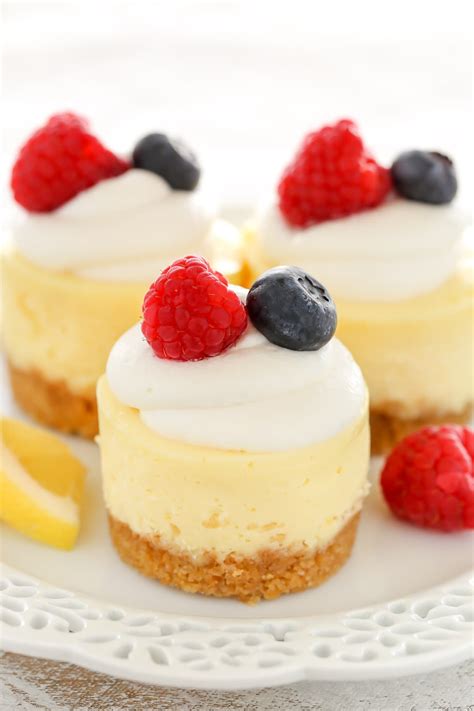 Mini Lemon Cheesecakes Live Well Bake Often