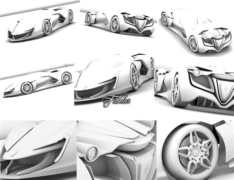 Ferrari Impronta Concept 3d Model In Concept 3dexport