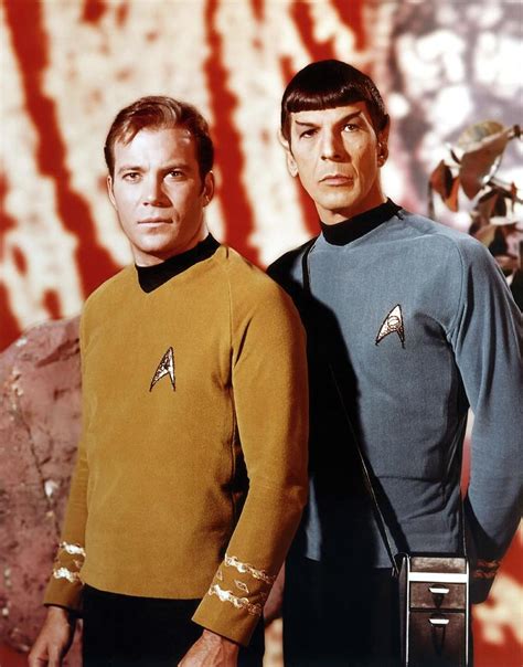 Leonard Nimoy And William Shatner In Star Trek 1966 Photograph By