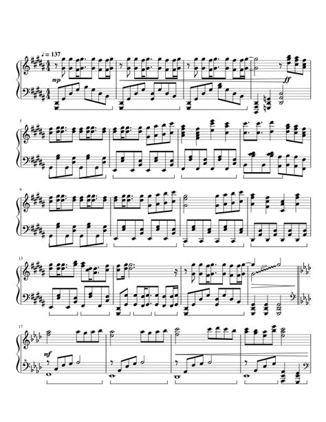 Only My Railgun Piano Sheet Music For Piano Download Free In Pdf Or Midi