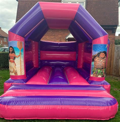 X Moana Pink Bouncy Castle Bouncy Castle Inflatable Slide Soft