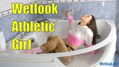 Wetlook Athletic Girl Wetlook Short Sweatshirt Wetlook Girl Getting
