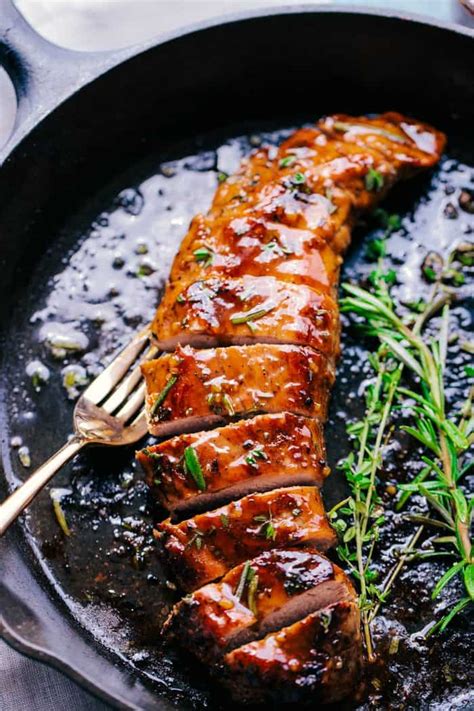Cover pork loosely with foil if overbrowning. Honey Garlic Roasted Pork Tenderloin | Centsless Meals
