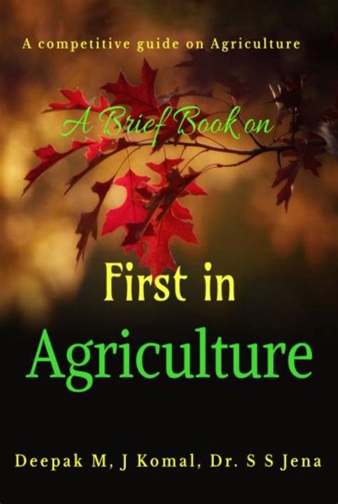 Pdf A Brief Book On First In Agriculture