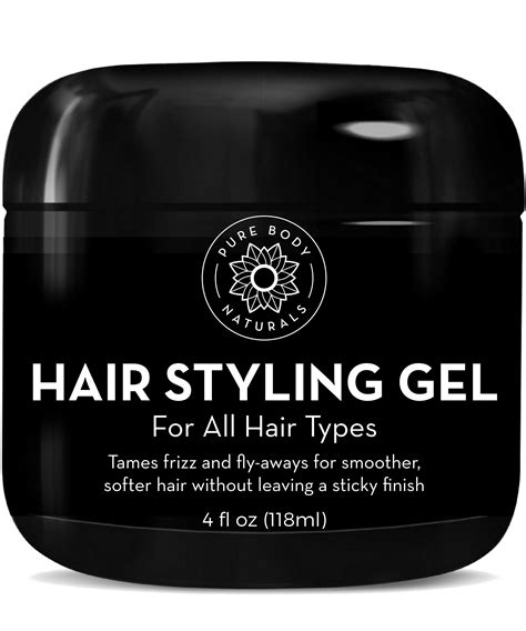 Pure Body Naturals Hair Styling Gel For Men 4 Ounces Ebay