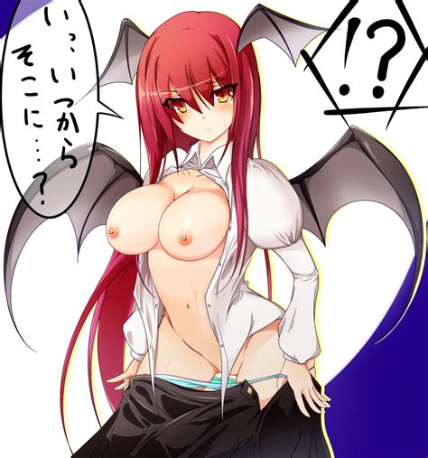Rule 34 Bat Wings Blush Breasts Censored Collarbone Convenient
