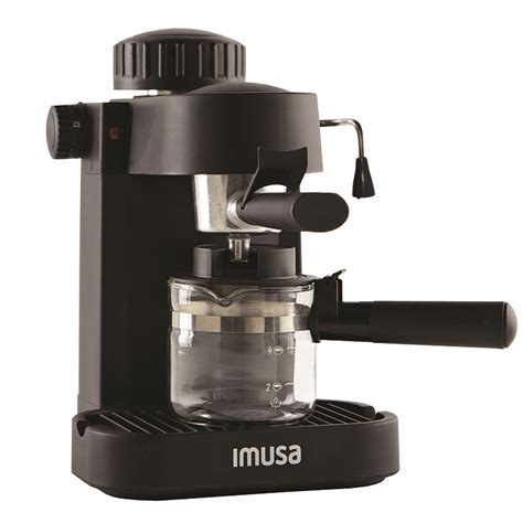 Imusa Imusa Electric Espressocappuccino Maker 4 Cup 800 Watts Black