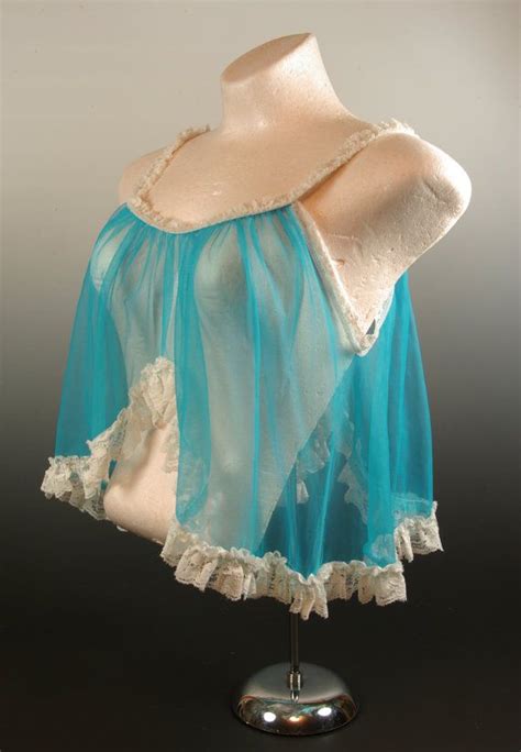 Popsicle Blue Negligee Sheer Crop Top Burlesque Pinup Valley Etsy