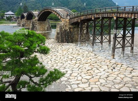 The Kintai Bridge Built In 1673 Over The Nishiki River In The City Of